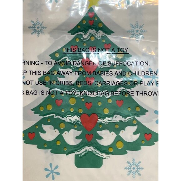Christmas House Zipper Loot Bags Treat Bags12 Pack 8" X 11.5" Christmas Tree NEW - Picture 2 of 5